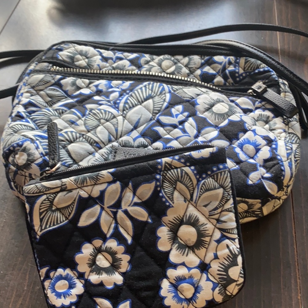 Matching Vera Bradley crossbody and wallet